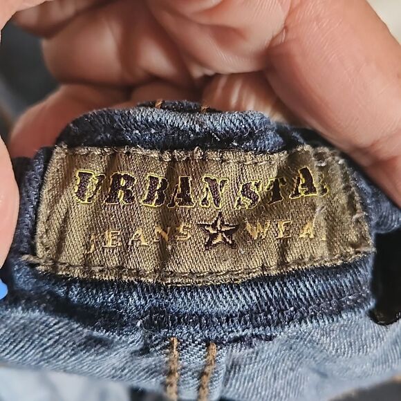 Urban Star Men Relaxed Fit Denim Jeans 38×33 Dark Blue Washed - Picture 11 of 16